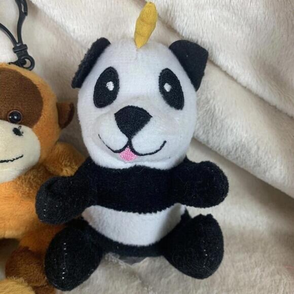 Lot of 6 Mini Plush Stuffed Animal Toys Toy Clips Change Purses​ - Picture 5 of 7